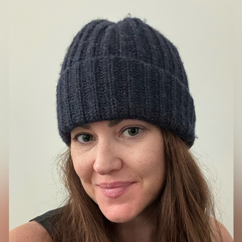 LIBERTY OF LONDON ✨ 100% wool fold over or floppy winter snow hat beanie